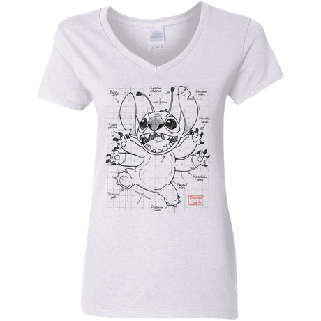 T-Shirts White / S Stitch Plan Women's V-Neck T-Shirt