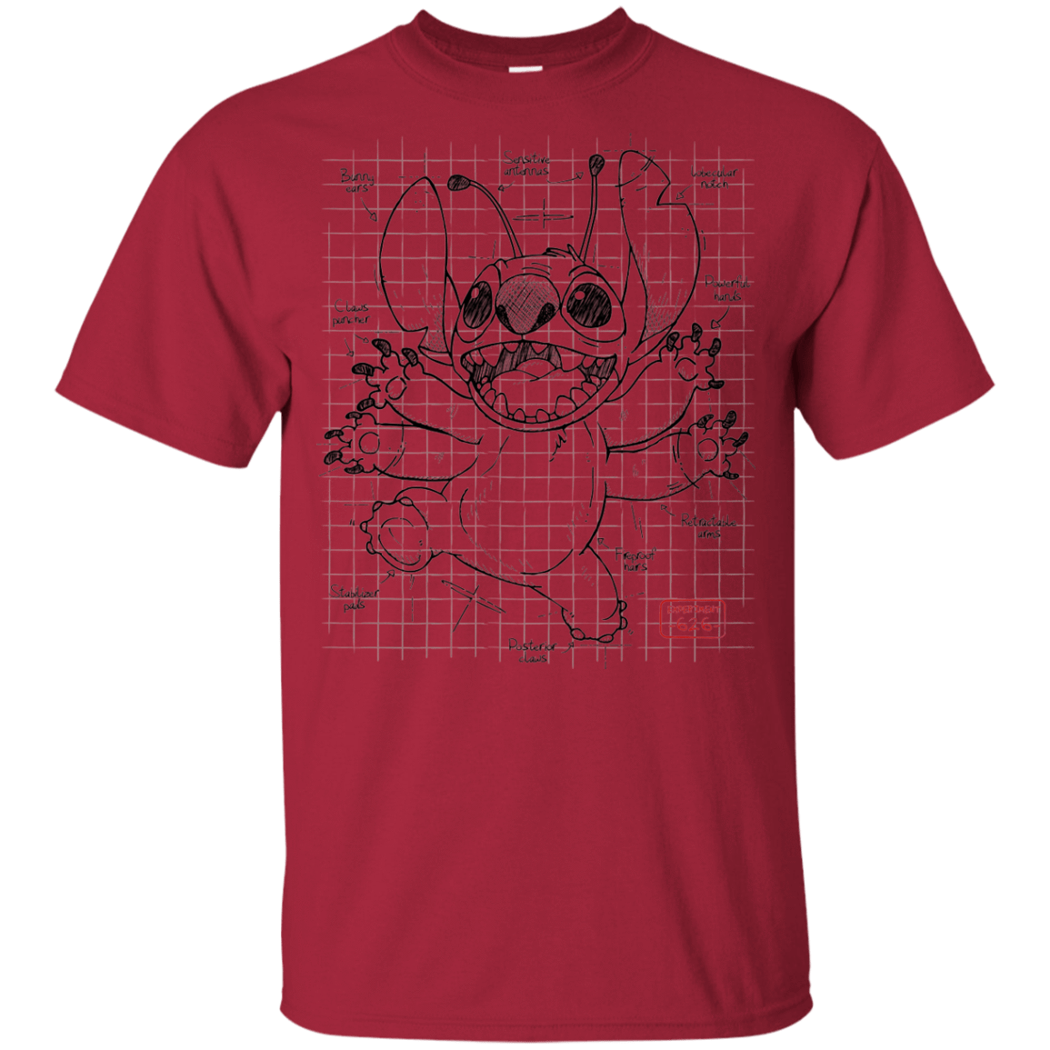 T-Shirts Cardinal / YXS Stitch Plan Youth T-Shirt