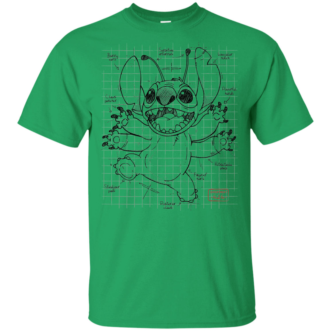 T-Shirts Irish Green / YXS Stitch Plan Youth T-Shirt