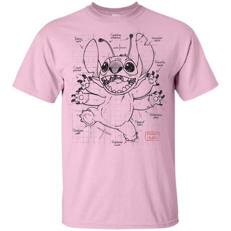 T-Shirts Light Pink / YXS Stitch Plan Youth T-Shirt