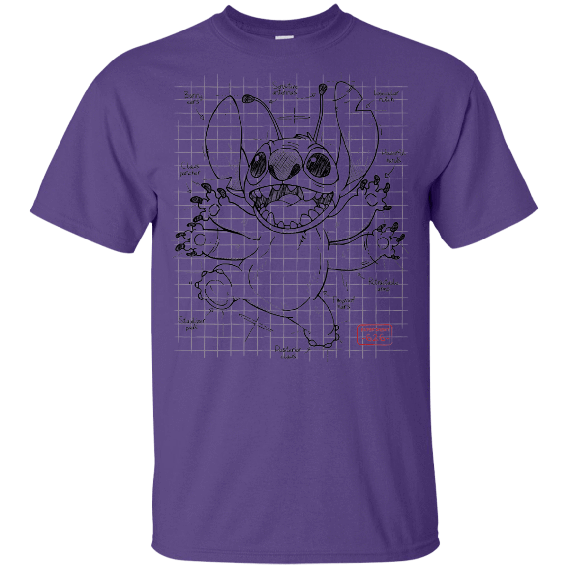 T-Shirts Purple / YXS Stitch Plan Youth T-Shirt