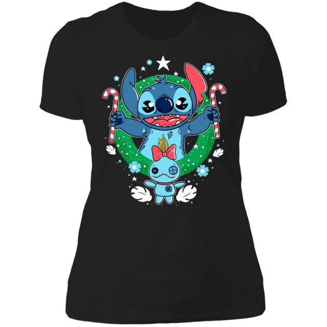 T-Shirts Black / X-Small Stitch Wreath Women's Premium T-Shirt
