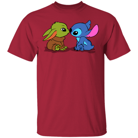 T-Shirts Cardinal / S Stitch Yoda Baby T-Shirt