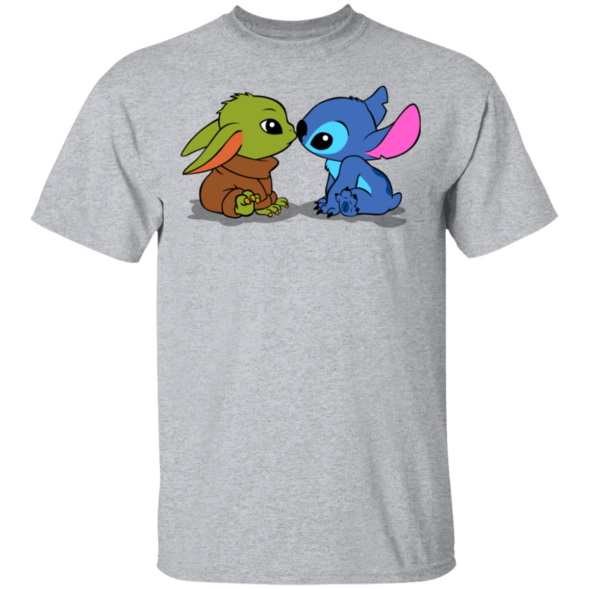 T-Shirts Sport Grey / S Stitch Yoda Baby T-Shirt