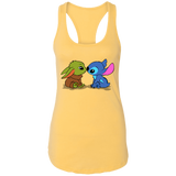 T-Shirts Banana Cream / X-Small Stitch Yoda Baby Women's Premium Racerback Tank