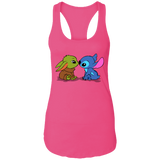 T-Shirts Raspberry / X-Small Stitch Yoda Baby Women's Premium Racerback Tank