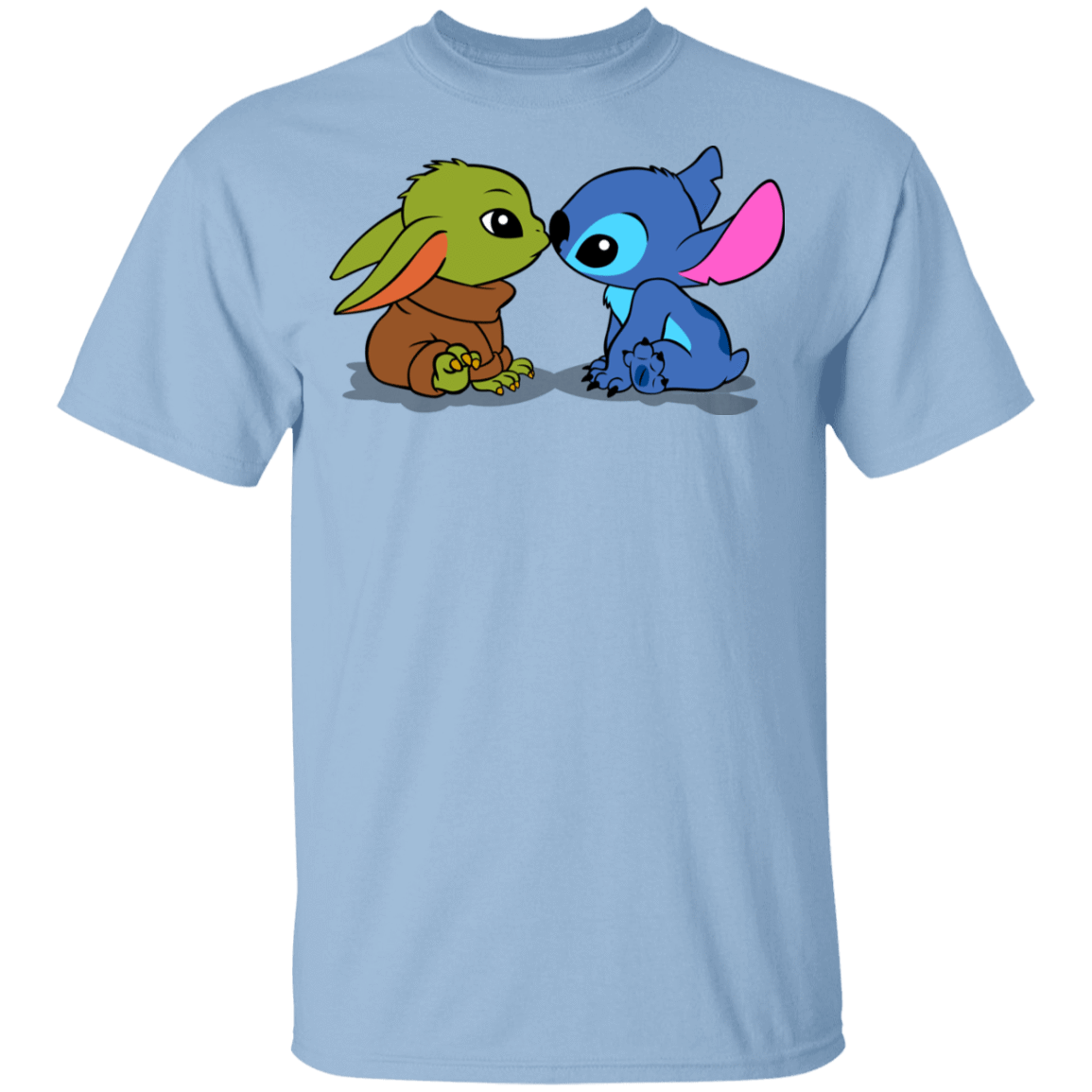 T-Shirts Light Blue / YXS Stitch Yoda Baby Youth T-Shirt