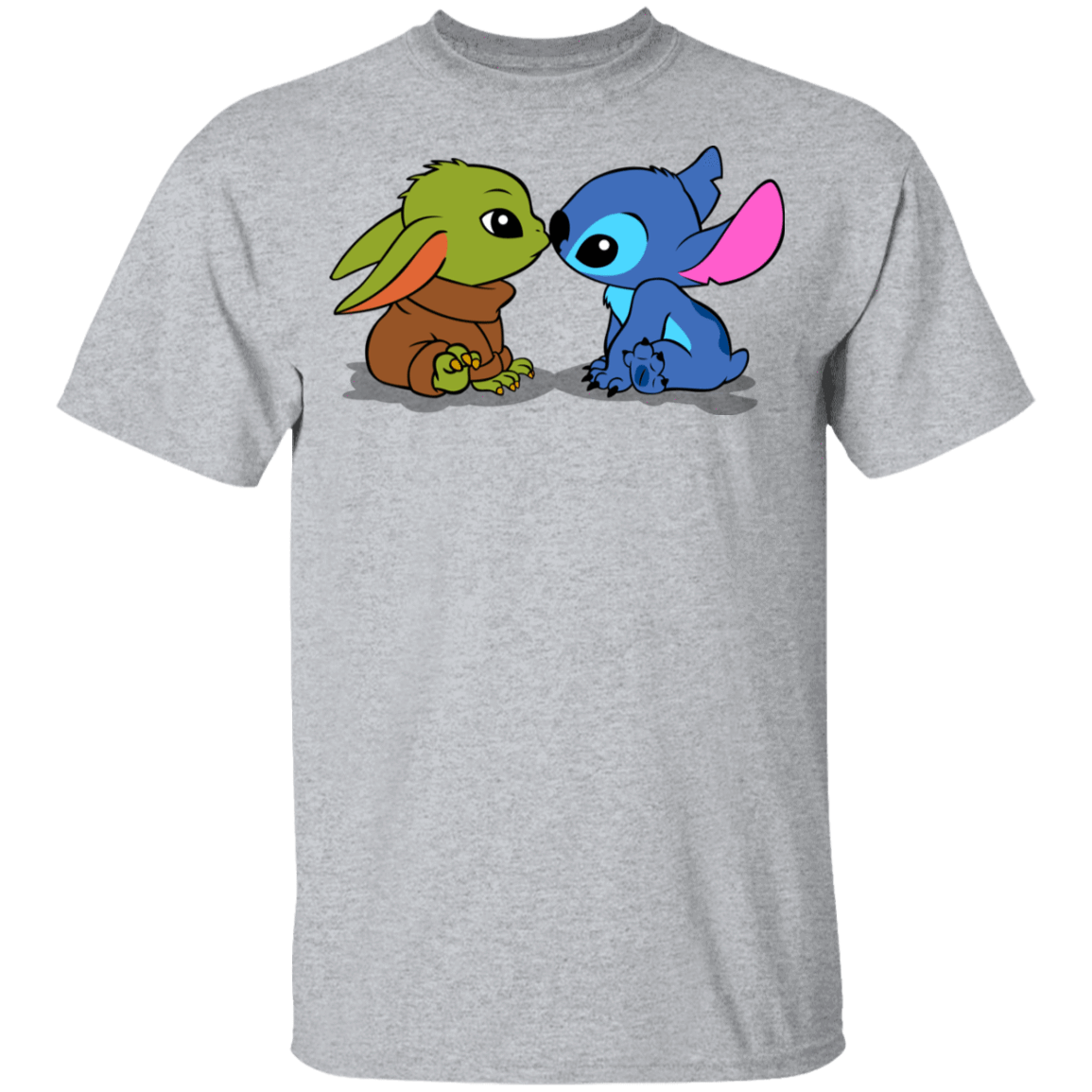 T-Shirts Sport Grey / YXS Stitch Yoda Baby Youth T-Shirt