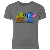 T-Shirts Premium Heather / YXS Stitch Yoda Baby Youth Triblend T-Shirt