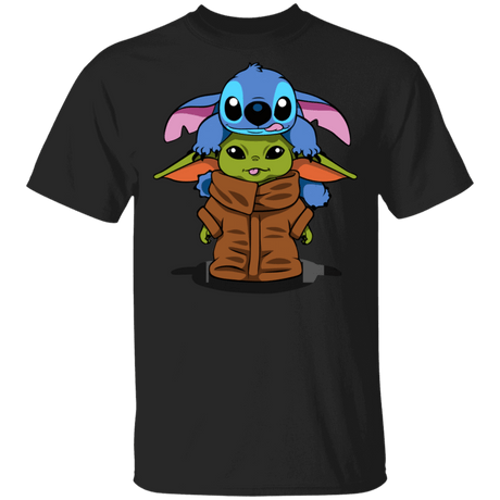 T-Shirts Black / S Stitch Yoda T-Shirt