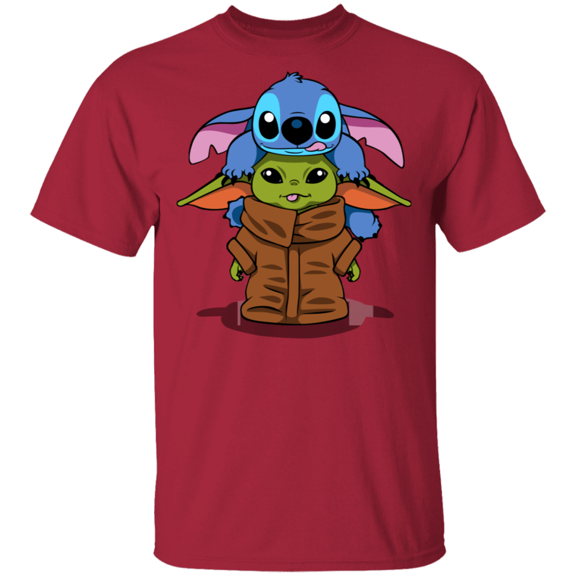 T-Shirts Cardinal / S Stitch Yoda T-Shirt