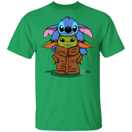T-Shirts Irish Green / S Stitch Yoda T-Shirt