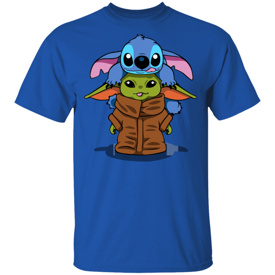 T-Shirts Royal / S Stitch Yoda T-Shirt