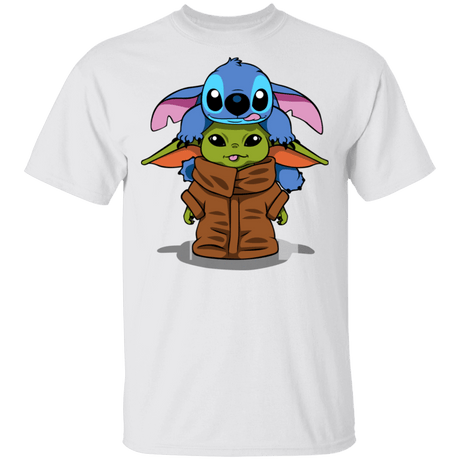T-Shirts White / S Stitch Yoda T-Shirt
