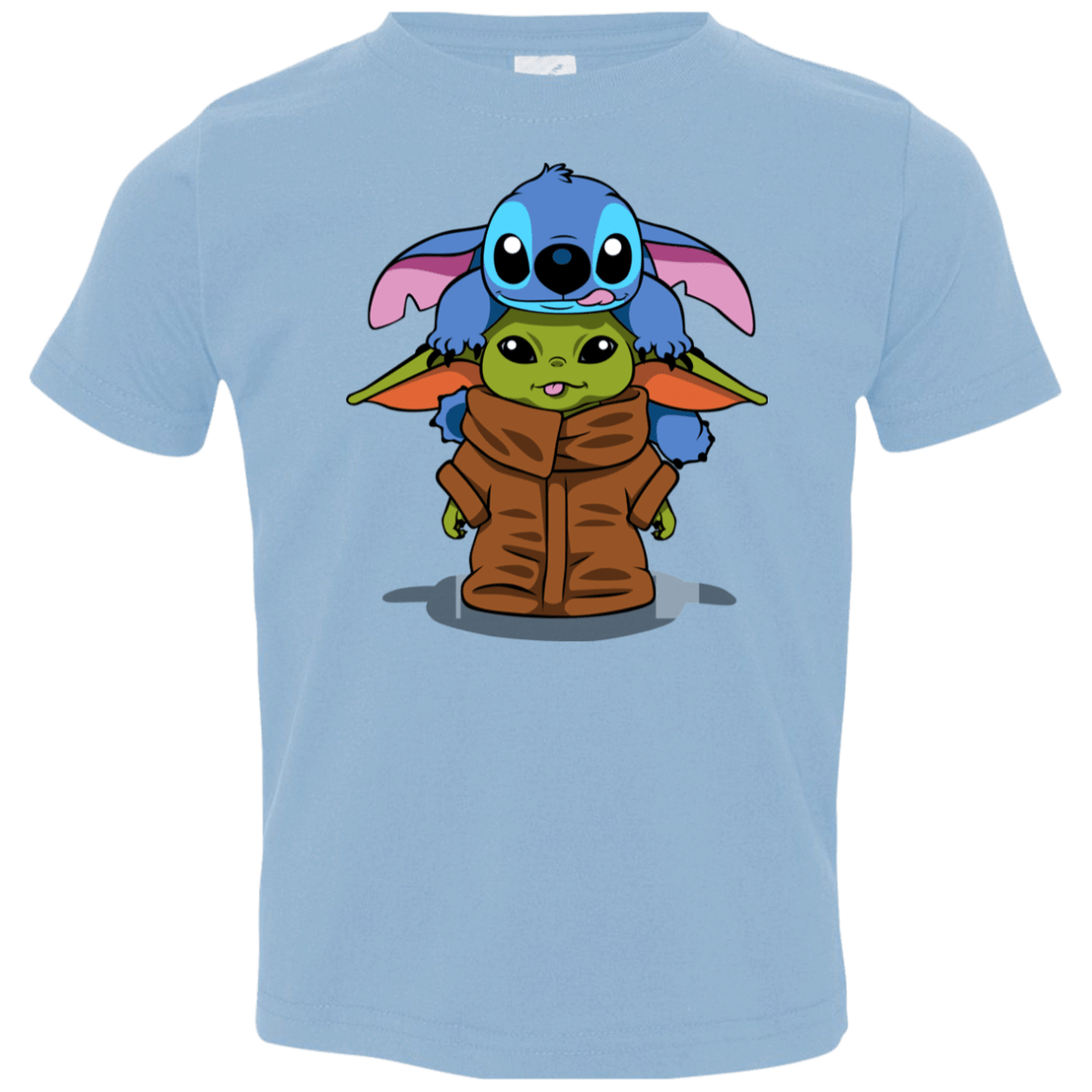 T-Shirts Light Blue / 2T Stitch Yoda Toddler Premium T-Shirt