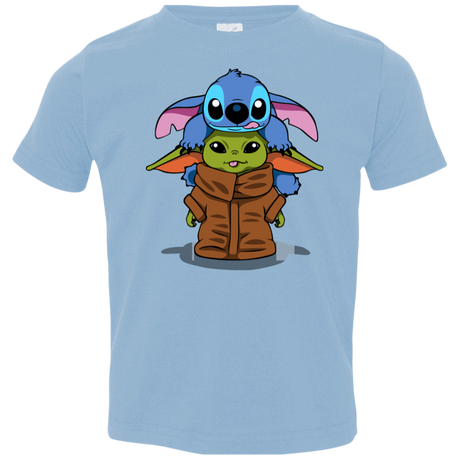 T-Shirts Light Blue / 2T Stitch Yoda Toddler Premium T-Shirt