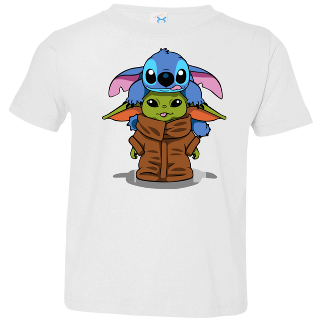 T-Shirts White / 2T Stitch Yoda Toddler Premium T-Shirt