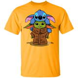 T-Shirts Gold / YXS Stitch Yoda Youth T-Shirt