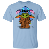 T-Shirts Light Blue / YXS Stitch Yoda Youth T-Shirt