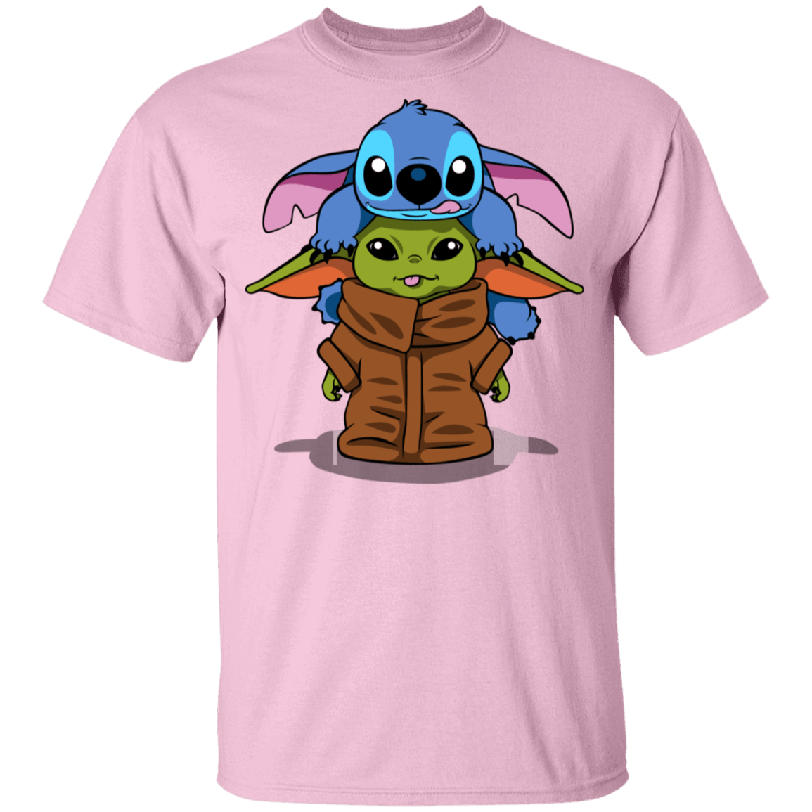 T-Shirts Light Pink / YXS Stitch Yoda Youth T-Shirt