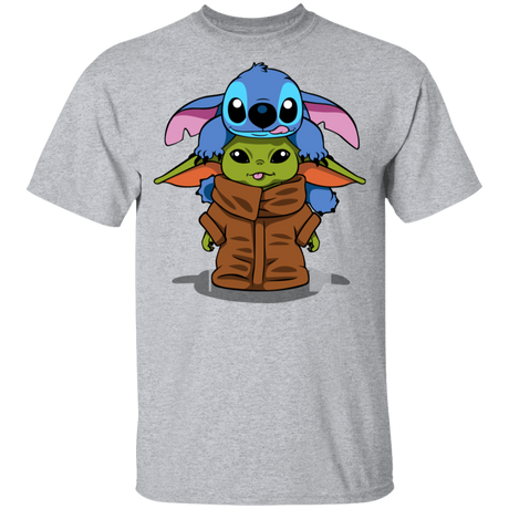 T-Shirts Sport Grey / YXS Stitch Yoda Youth T-Shirt