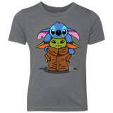 T-Shirts Premium Heather / YXS Stitch Yoda Youth Triblend T-Shirt