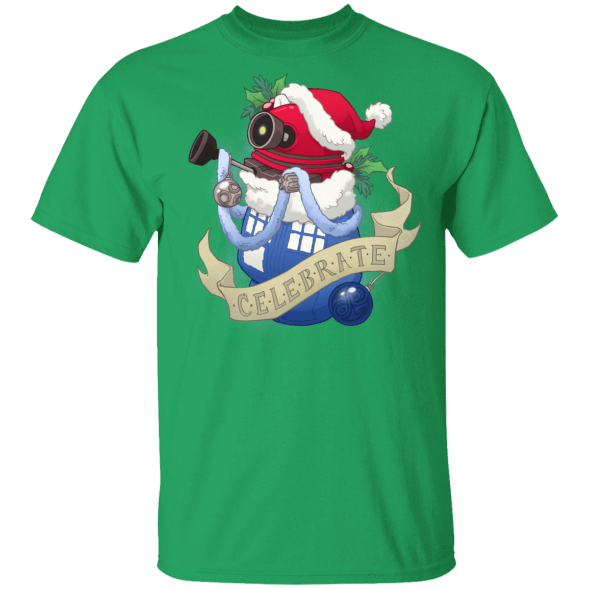 T-Shirts Irish Green / S Stocking Stuffer Dalek T-Shirt