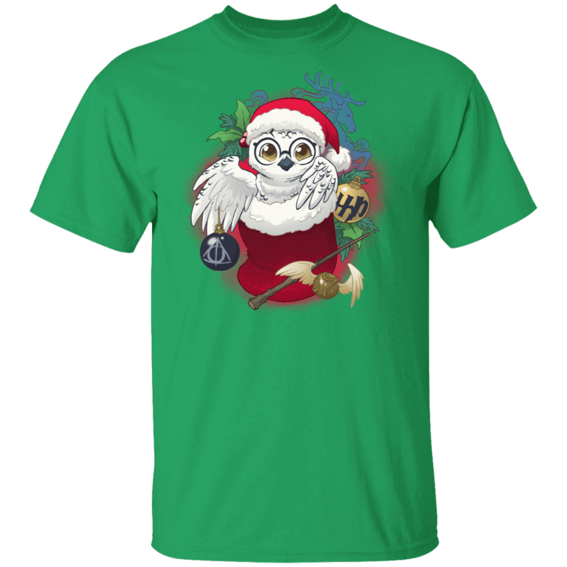 T-Shirts Irish Green / S Stocking Stuffer HP Owl T-Shirt