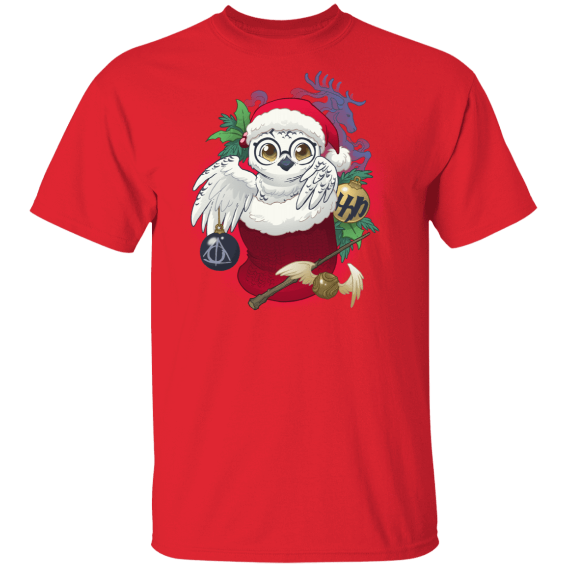 T-Shirts Red / S Stocking Stuffer HP Owl T-Shirt
