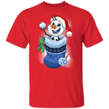 T-Shirts Red / S Stocking Stuffer Olaf T-Shirt