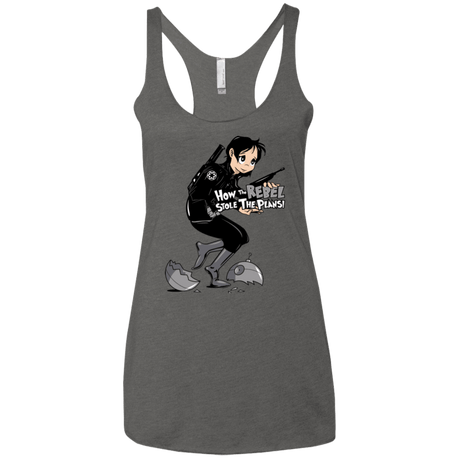 T-Shirts Premium Heather / X-Small Stolen Plans Women's Triblend Racerback Tank