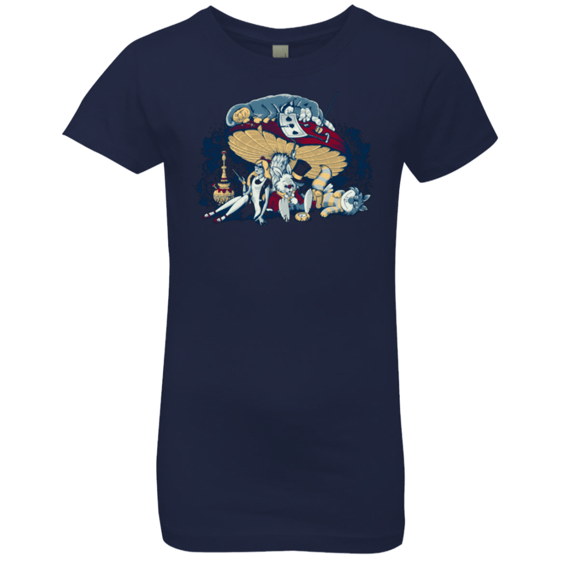 T-Shirts Midnight Navy / YXS STONED IN WONDERLAND Girls Premium T-Shirt