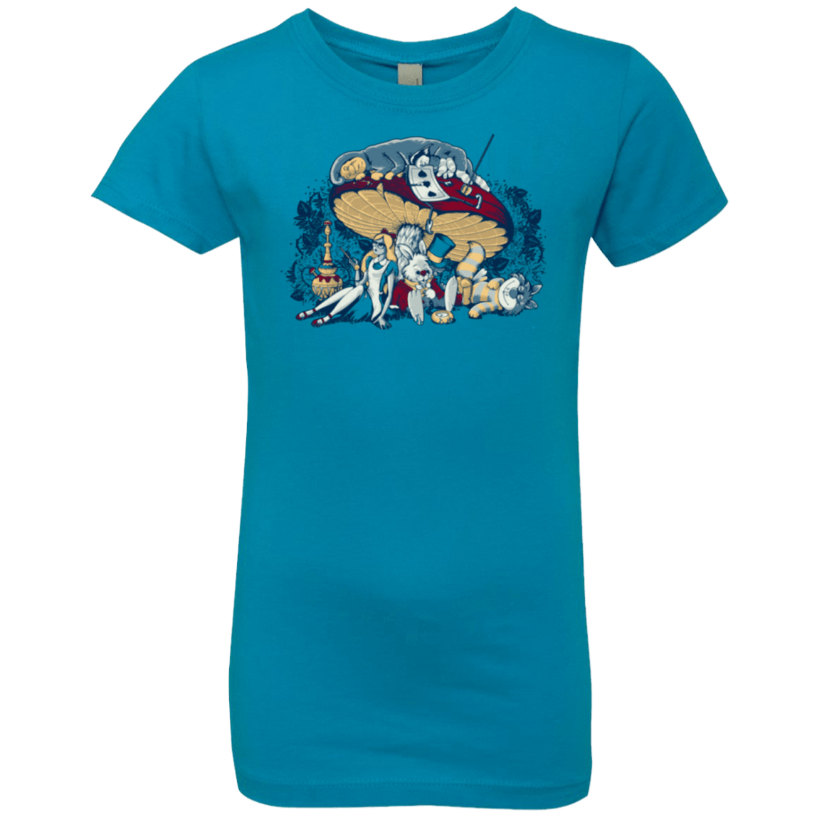 T-Shirts Turquoise / YXS STONED IN WONDERLAND Girls Premium T-Shirt