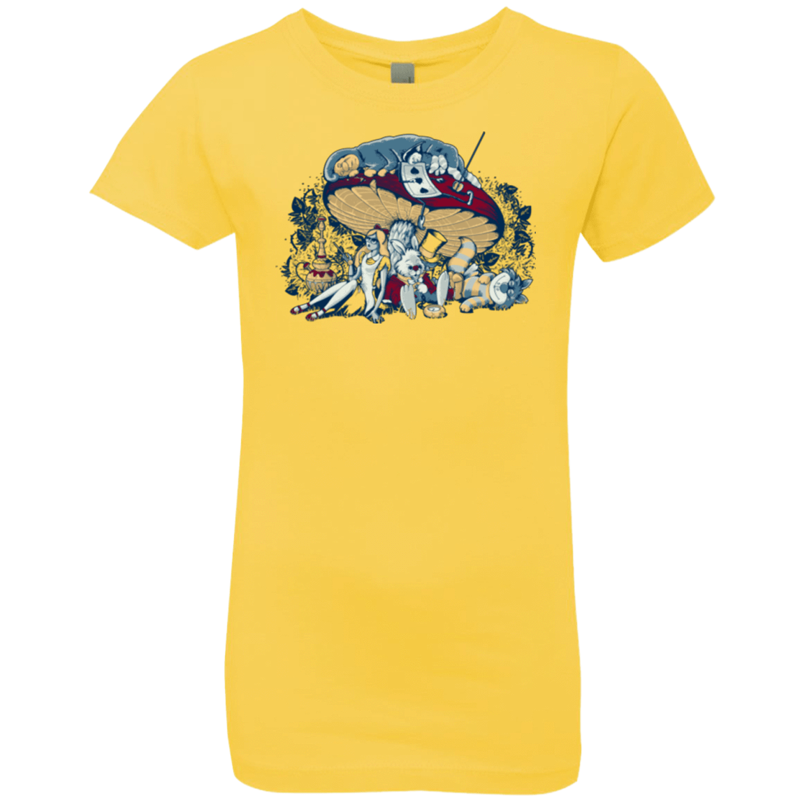 T-Shirts Vibrant Yellow / YXS STONED IN WONDERLAND Girls Premium T-Shirt