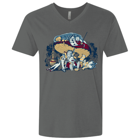 T-Shirts Heavy Metal / X-Small STONED IN WONDERLAND Men's Premium V-Neck