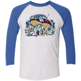 T-Shirts Heather White/Vintage Royal / X-Small STONED IN WONDERLAND Triblend 3/4 Sleeve