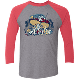 T-Shirts Premium Heather/ Vintage Red / X-Small STONED IN WONDERLAND Triblend 3/4 Sleeve