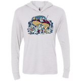 T-Shirts Heather White / X-Small STONED IN WONDERLAND Triblend Long Sleeve Hoodie Tee
