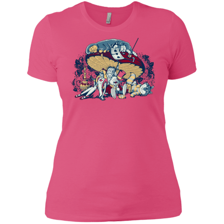 T-Shirts Hot Pink / X-Small STONED IN WONDERLAND Women's Premium T-Shirt