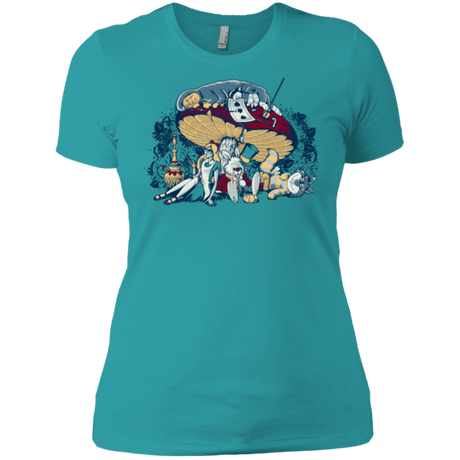 T-Shirts Tahiti Blue / X-Small STONED IN WONDERLAND Women's Premium T-Shirt
