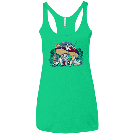 T-Shirts Envy / X-Small STONED IN WONDERLAND Women's Triblend Racerback Tank