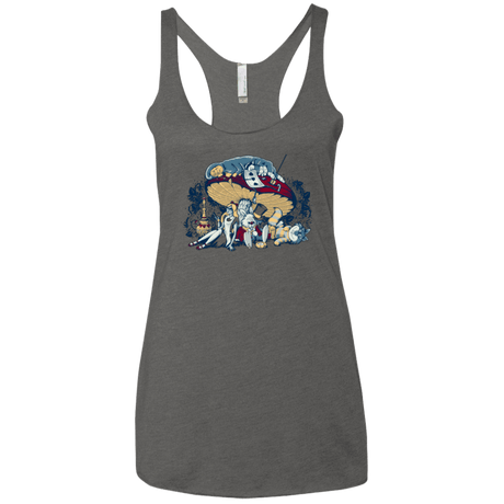 T-Shirts Premium Heather / X-Small STONED IN WONDERLAND Women's Triblend Racerback Tank