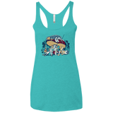 T-Shirts Tahiti Blue / X-Small STONED IN WONDERLAND Women's Triblend Racerback Tank