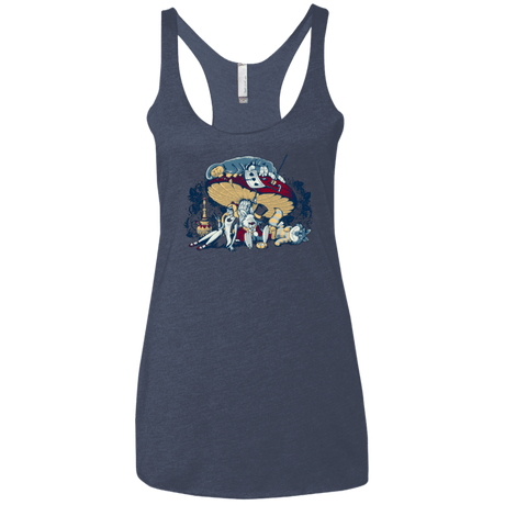 T-Shirts Vintage Navy / X-Small STONED IN WONDERLAND Women's Triblend Racerback Tank