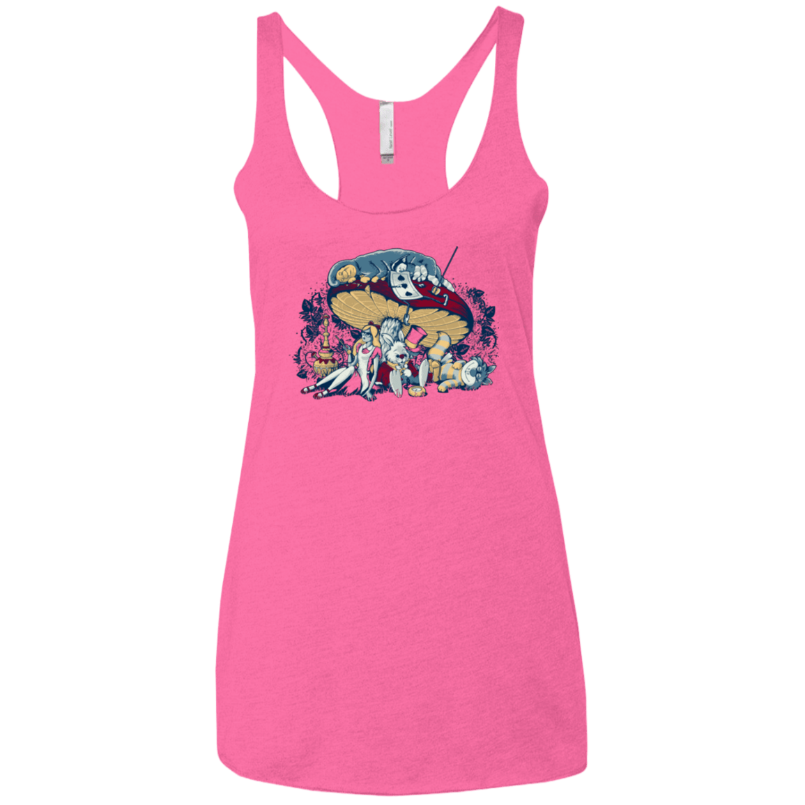 T-Shirts Vintage Pink / X-Small STONED IN WONDERLAND Women's Triblend Racerback Tank
