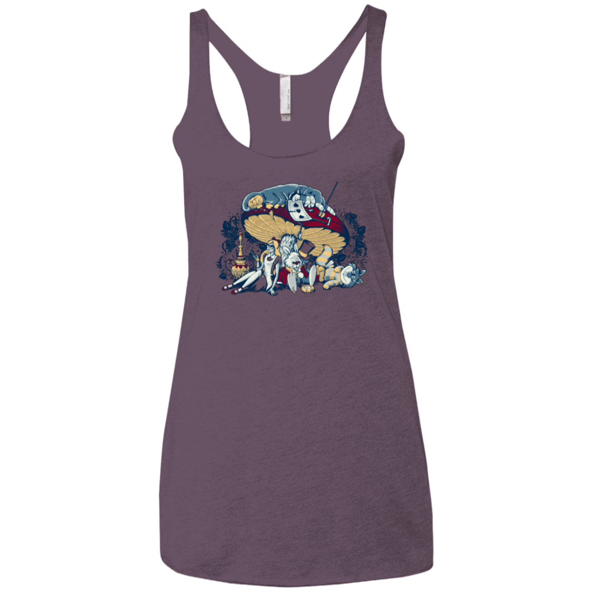 T-Shirts Vintage Purple / X-Small STONED IN WONDERLAND Women's Triblend Racerback Tank