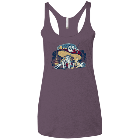 T-Shirts Vintage Purple / X-Small STONED IN WONDERLAND Women's Triblend Racerback Tank
