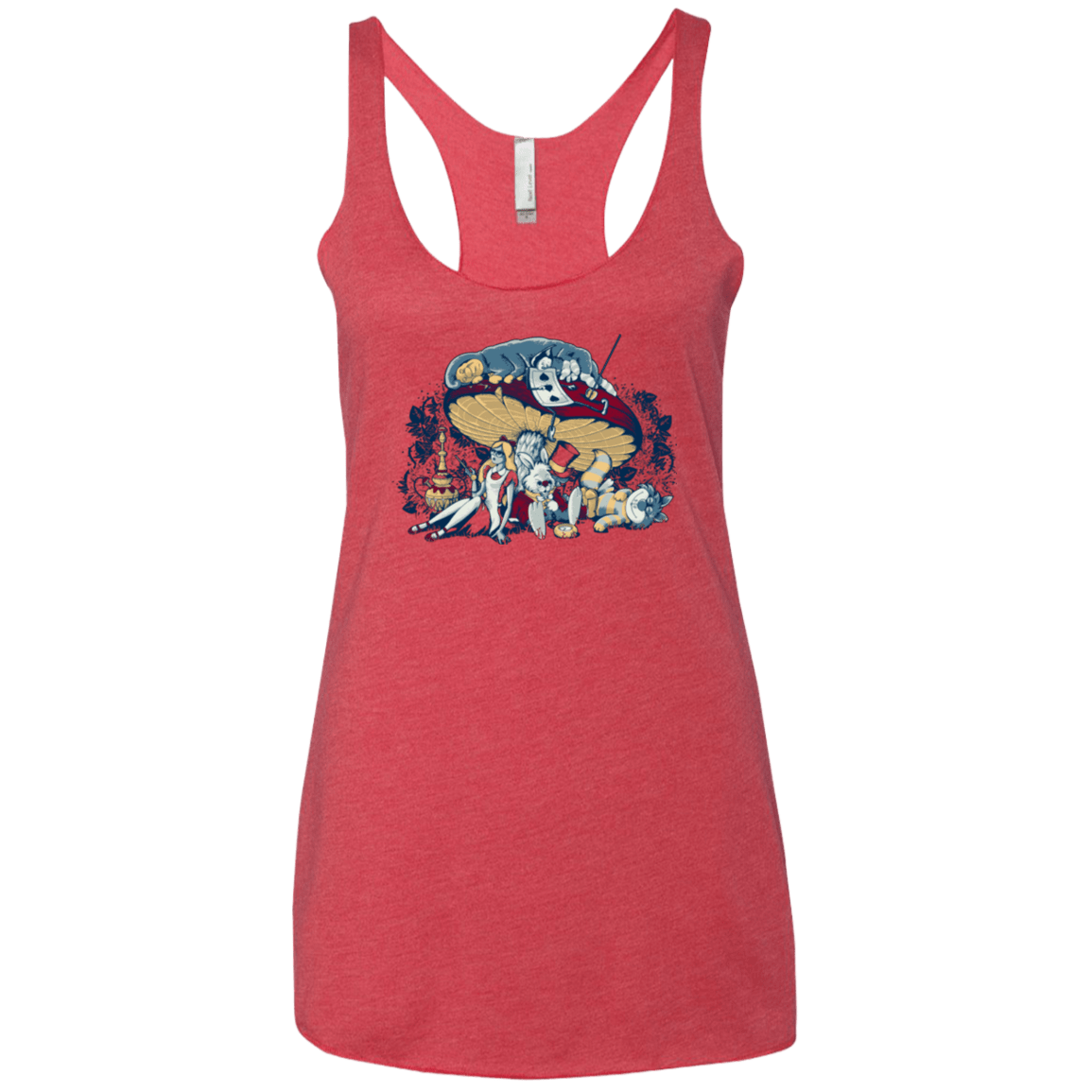 T-Shirts Vintage Red / X-Small STONED IN WONDERLAND Women's Triblend Racerback Tank