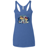 T-Shirts Vintage Royal / X-Small STONED IN WONDERLAND Women's Triblend Racerback Tank