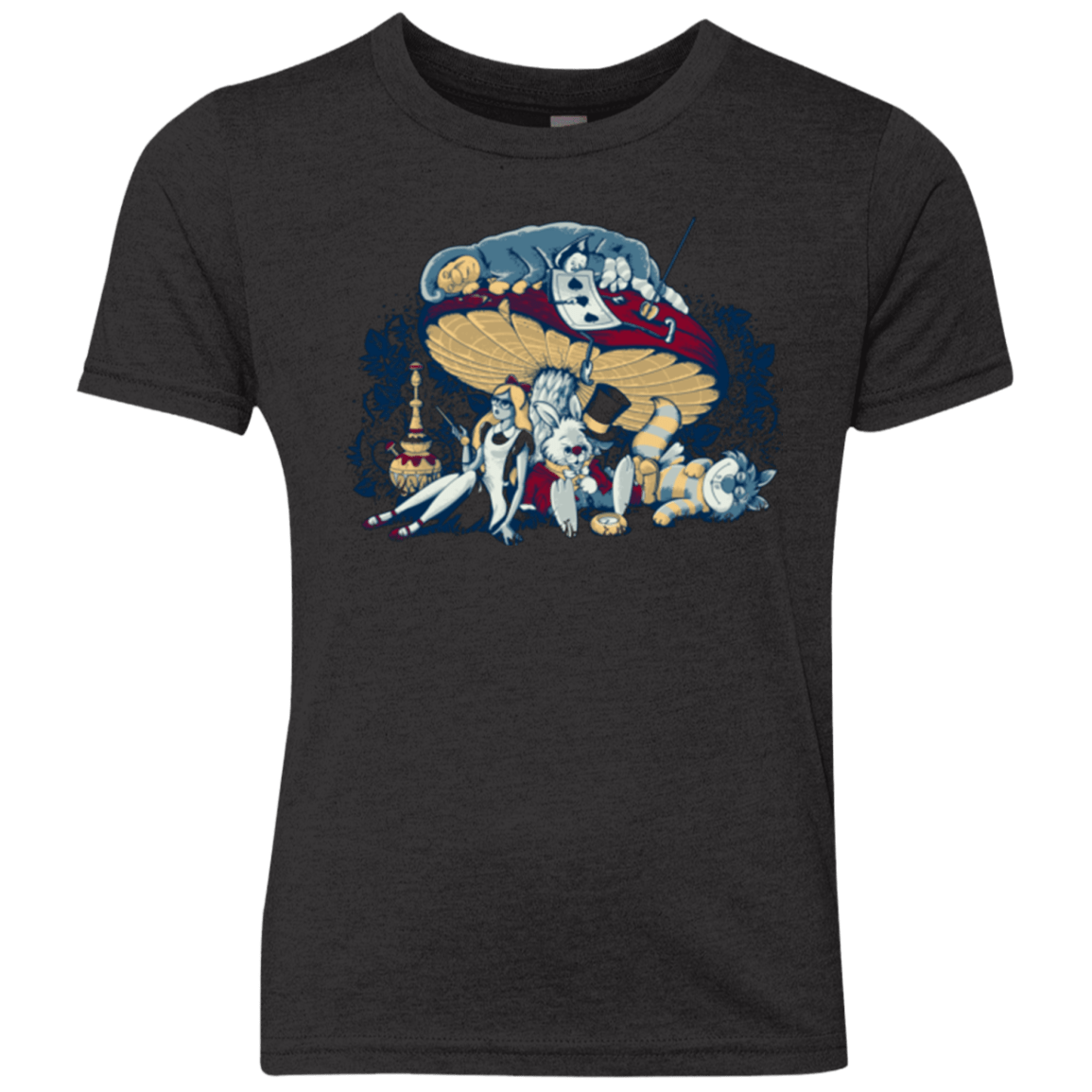 T-Shirts Vintage Black / YXS STONED IN WONDERLAND Youth Triblend T-Shirt